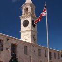 Historic shopping center at the Royal Naval Shipyard