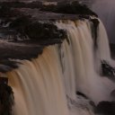 Iguazu Waterfalls after sunset