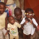 Children in village, outskirts of Abidjan