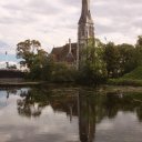 Church near the Little Mermaid Statue in Copenhagen