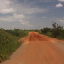 Deserted-dirt-road-in-rural-Ghana