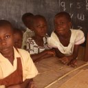 School-children-posing-for-pictures-in-rural-Ghana