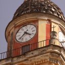 Church clocktower in Casarza