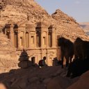 The-Monastery-at-Petra-from-afar