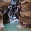 Blue-green-water-of-Wadi-Mujib