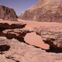 One-of-several-natural-rock-bridges-Wadi-Rum