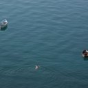 Swimming in Lake Ohrid