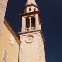 Church-tower-in-town-of-Budwa-Montenegro