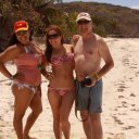 Friends-on-the-Flamenco-Beach-not-far-from-Vieques