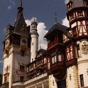 The impressive Peles Castle in the Carpathian Mountains