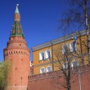 Outside walls of the Kremlin