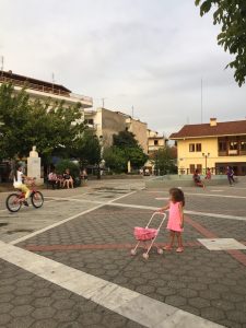 The park in the town square