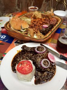 Mole Poblano, the local specialty