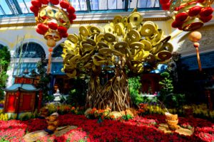 Bellagio Conservatory Chinese New Year display.Friday, February 5, 2016.  CREDIT: Glenn Pinkerton/Las Vegas News Bureau