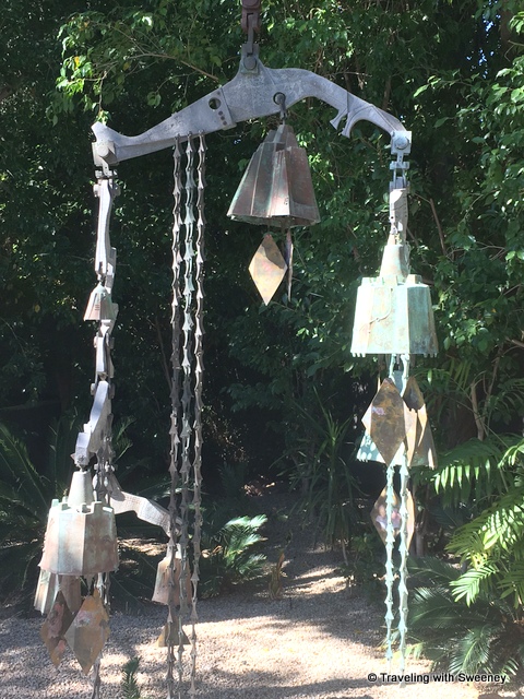 Bell sculpture by Paolo Soleri at entrance of Sanctuary on Camelback Resort and Spa