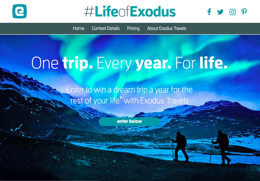 Exodus Travels Launches the World's Biggest Adventure Travel Contest