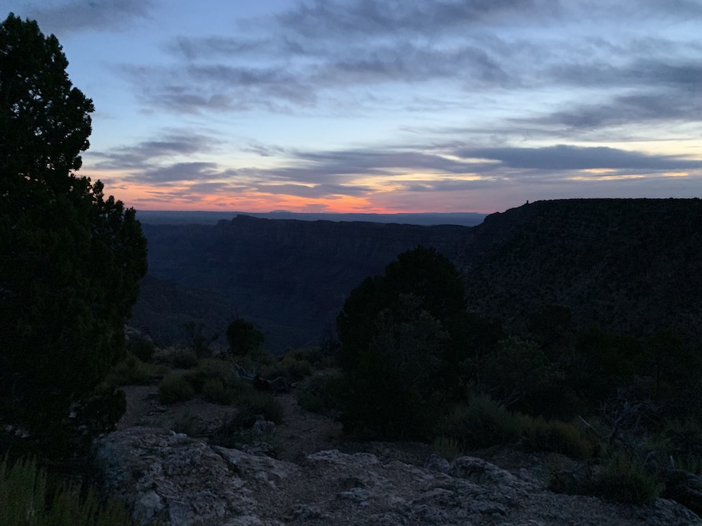 sunrise at the grand canyon