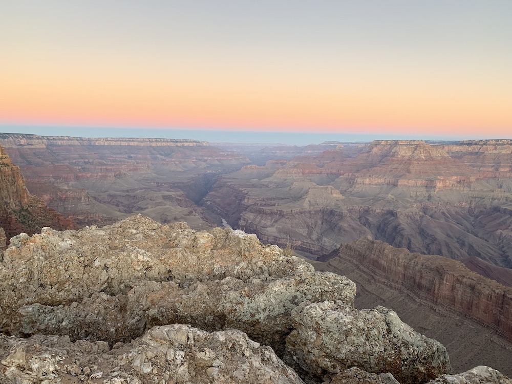 sunrise at the grand canyon