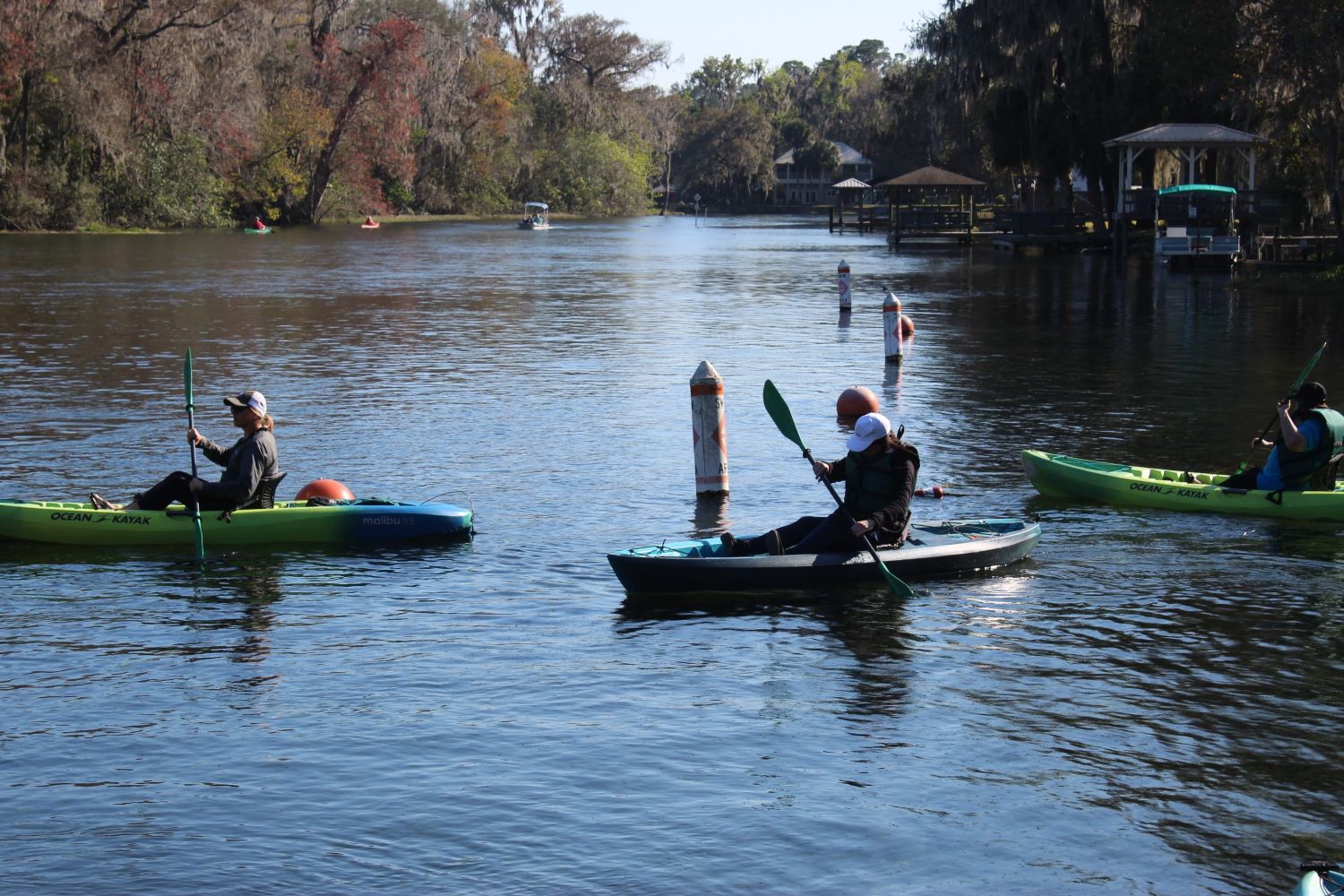 kayaks on the Rainbow River