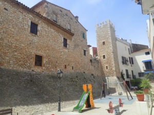 Sitges medieval wall remains