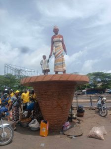 The Market at Dantokpa has this wonderful looking statue